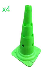 4pcs/set 52cm hole cone Green multi function for sport/dog training AFL soccer