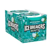ICE BREAKERS Wintergreen Sugar Free Breath Mints Tins, 1.5 oz 8 Count