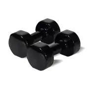 2x Vinyl Dipped Weighted Dumbbell 6kg Home Gym Training Workout Fitness Set