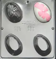 Egg with Bow Assembly Chocolate Candy Mold Easter 829 NEW