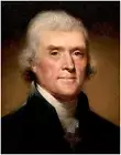 Thomas Jefferson Famous Presidential Portrait Historic Art Print United States
