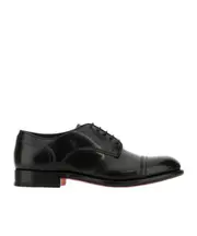 Santoni Round-Toe Lace-Up Oxford Shoes UK7 Black