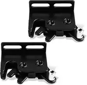 2pcs Rear Door Rotary Latches, 2.5x1.57in Truck Cap Parts Steel Twist Handle Kit Replacement Tonneau Cover Replacement Part Compatible with Leer 100xr 100XL 100XQ 180XL 700 Truck Cover