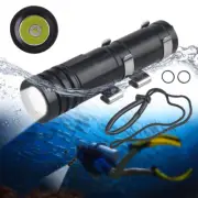 Mini Diving Flashlight Scuba Dive Mask XPE-R3 LED Light Torch Underwater 100M DD