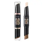 Play 101 Stick Contour Duo - Intense | Creamy Shading and Highlighter Duo for Ea