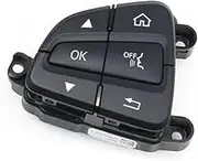 LUMIXE W447 W448 W190 Car Multi-Function Steering Wheel Control Switch Button Assembly, for Mercedes-Benz V Class AMG GT Car Steering Wheel Switch Button(Left Assembly)