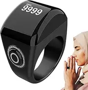 Finger Counter Clicker - Smart Ring Bluetooths Electronic Smart Tally Counter Prayer, Clear Display | 5 Prayer Time Reminders Ring, Electronic Counter Shows Time, Recitation Count and Prayer Time