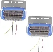 BUGUUYO 2 Pcs LED Side Light Truck Indicators Rgb Car Marker Lamps High Visibility Warning Lights for Enhanced Driving Safety Easy Installation Low Power Consumption