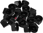 TOPPERFUN 25pcs Aerosol Can Nozzle Boom Sprayer Nozzle Tips Graffiti Art Nozzles Fat Cap Spray Graffiti Spray Tips Spray Paint Nozzles Spray Grip for Spray Cans Spray Can Cap Abs Black