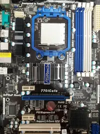 在飛比找Yahoo!奇摩拍賣優惠-【玉昇電腦】華擎AsRock 770iCafe DDR3 主