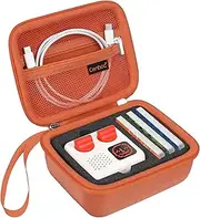 Canboc Carrying Case Compatible with Yoto Mini Bluetooth Travel Audio & Music Player, Hard Bag fit Speaker Plays Audiobook Cards and Cable, Orange (Case Only)