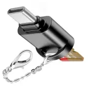 USB C Micro SD Card Reader for Android Phone, Camera, Laptop with Black