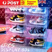 Premium Sneaker Shoe Box Clear Display Case Plastic Stackable Magnetic DF