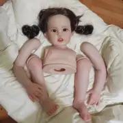 30" Reborn Toddler with Hand-Rooted Brown Hair Painted Kit DIY Part
