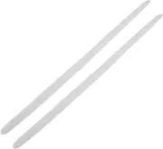 Vaguelly 2pcs Car Bumper Protector Strip - Car Door Anti Collision Silicone Strip 40cm - Adhesive Prevents Scratches Dent Accessories