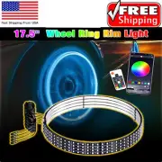 4X 17.5" RGB LED Wheel Ring Light Rim Kit Lights For Dodge Ram 1500 2500 3500