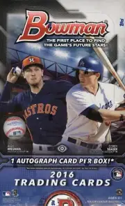 2016 BOWMAN BASEBALL HOBBY BOX BLOWOUT CARDS