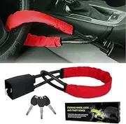 ASENDIWAY Steering Wheel Lock Universal Anti Theft Car Lock with 3 Keys Fit Most Cars Vehicle Truck SUV Van