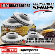 Protex F + R Ultra Disc Brake Rotors for Mercedes Benz A45 CLA45 AMG W176 C117