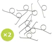 20pc LT RT Button Trigger Spring Sony PlayStation 5 PS5 Controller Silver ZCT1W