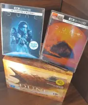 Frank Herbert's Dune/Children of Dune (Blu-ray) + Dune 1 & 2 4K Steelbooks- NEW!