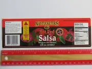 Collectible Food STICKER: NANTUCKETER'S Hot Red Salsa ~ Nantucket, MASSACHUSETTS