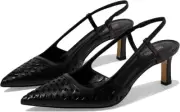 Michael Kors Women's Alora Mid Sling Pump, Black, 5.5