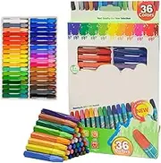 Oil Pastels Sketching | Assorted Color Pastels Set | Color Painting Art Kit | Kids Oil Pastel | 36 Color Oil Pastels | Vibrant and Easy-To-Hold for Children to Explore Creative Art Projects with Ease