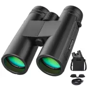 12x42 Binoculars for Adults and Kids High Powered Large Eyepiece Compact for ...