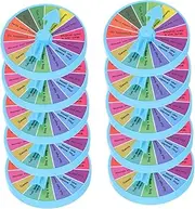 GETAJGHSD 10pcs Interactive Game Wheel Mini Prize Wheel for Team Building Carnival Events Parties Design for Fun Activities Unique Experiences