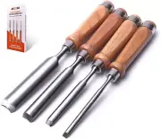 ATOPLEE 4 Pieces Wood Chisel Set for Woodworking, Professional Wood Chisel To...