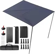 Car Awning Camping Awning | Sun Shade Cover - Weatherproof Car Side Awning PU3000mm UV50+ For, Camping & Overlanding (Hardware Inc