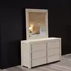 Coastal Dresser with Mirror Makeup Dressing Table