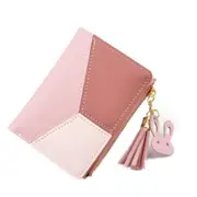 Women Cute Wallets Pocket Purse Card Holder Patchwork Wallet Lady Female Fashion Short Coin Burse Money Bag
