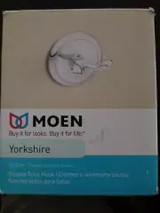 Moen 5303CH Yorkshire Double Robe Towel Bathroom Hook Chrome New