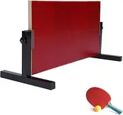 Table Tennis Rebound Board, Rotatable Table Tennis Rebound Board with 8 Rubbers, Self Training Equipment, 66 * 33cm Countertop Ping Pong Reboard Table for Indoor Outdoor Training