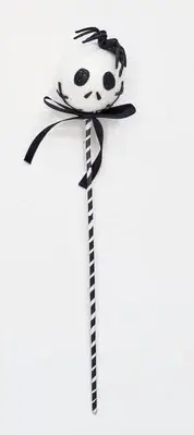 14" Halloween Ghost Pick with Spider, Set of 6