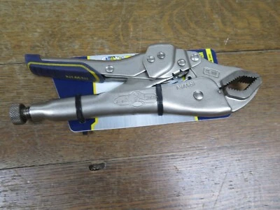 Irwin IRHT82573 Alloy Steel Fast Release Curved Jaw Locking Plier 10 in.