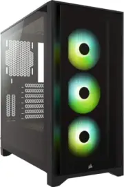 iCUE 4000X RGB Tempered Glass Mid-Tower ATX PC Case - 3X SP120 RGB Elite Fans...