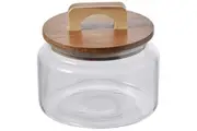 Davis & Waddell: Glass Jar With Acacia Lid - Clear (1100ml)