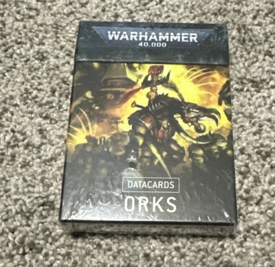 Warhammer 40k Datacards Orks codex NIB SEALED CARDS 9th Edition