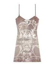 D-Longy mini dress XXS,S,XS,L,M light brown