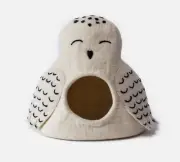 Brand New White Wool Owl Pet Nest Cave Home Decor | Dharma Dog Karma Cat Bed