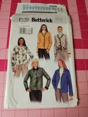 Butterick Pattern 3573 Jackets 4 Views Collar Variations Size 14 16 18 UNCUT