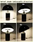 Swivel shade (adjustable direction)@New Creative Modern mushroom Table Lamp