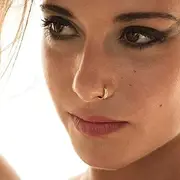 [Zeshimb] Boho Surgical Steel Hinged Nose Rings Gold Twist Thin Nose Rings Sleeper Tiny Hoop Earrings Septum Ring Helix Ring Nose Stud Handmade Body Piercing Jewelry for Her Gift