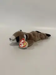Ringo The Racoon Ty Beanie Baby With PVC Pellets And Errors