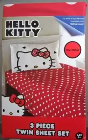 Hello Kitty Big Bow Energy 3 Piece Twin Set