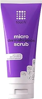 Microdermabrasion Facial Scrub and Face Exfoliator - Exfoliating Face Scrub Polish Cream with Dermatologist Grade Crystals for Anti-Aging, Dullness, Wrinkles, and Pores - Large 4 Ounce Size
