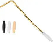 SUPVOX Gold Electric Guitar Tremolo Arm Crank with Tip Caps Durable Whammy Bar for Easy String Tension Adjustment for Guitarists